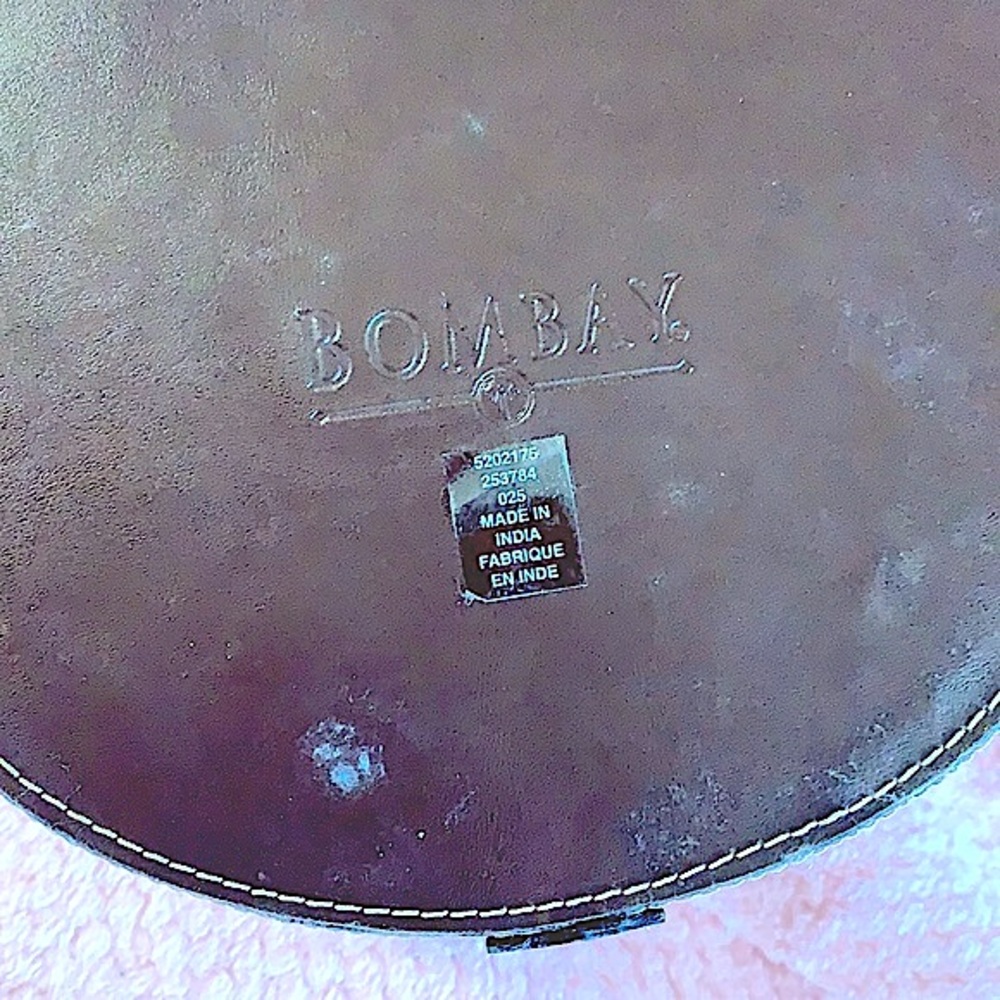 Authentic LEATHER Top🎩 Oval Box,Buckle Lock&Key Carryin Case Luxe Velvet Lined - Picture 6 of 16